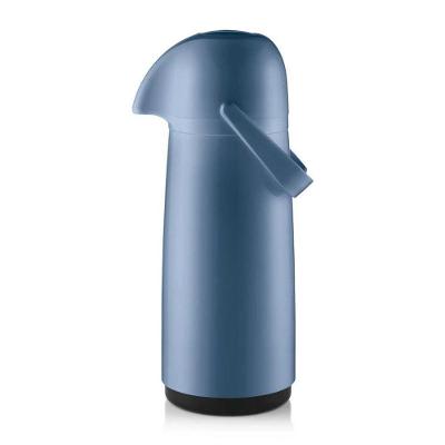 Garrafa Térmica Expressar 1L em Plástico com Sistema de Bombeamento Azul Sanremo