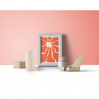 Quadro Decorativo Néctar Solar Retangular 20x30CM Amadeirado para Decoração Gamer Moderna