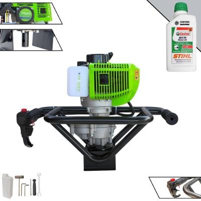 Perfurador de Solo MPS52 à Gasolina 2T 52CC 1,8HP com Alto Torque Laranja Menegotti