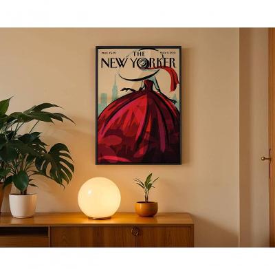 Quadro Decorativo New Yorker 6 Urbano Retangular 50 X 70 Amadeirado