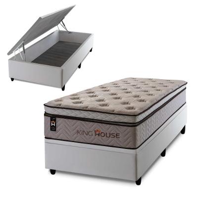 Cama Box Baú Liverpool 96x203 com Molas Ensacadas King House