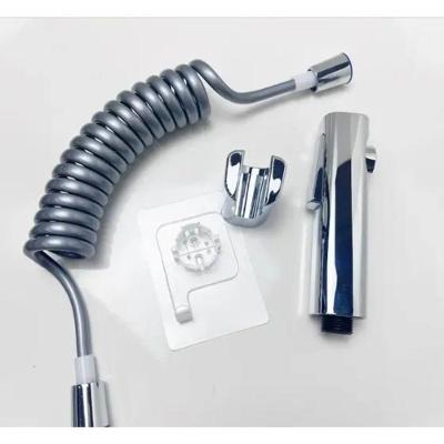Conjunto de Pulverizador de Bidê Autolimpante Completo Prata OEM