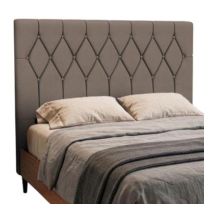 Cabeceira Estofada Para Cama Box Casal Bélgica 1,40m Mascavo