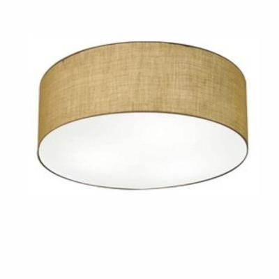 Plafon de Teto Md-3014 com Cúpula em Tecido Bivolt Palha Vivare Brasil Iluminação