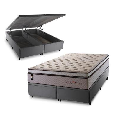 Cama Box Baú Liverpool com Molas Ensacadas 193x203 King House