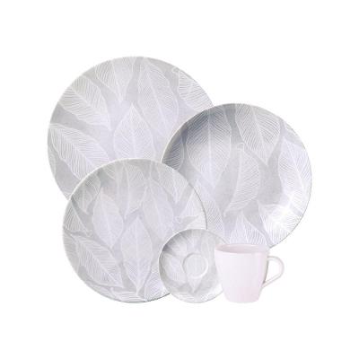 Aparelho De Jantar Tramontina Arbo Porcelana Decorada 20 Peças