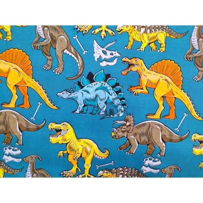 Jogo de Lençol Solteiro Jurassic 2 Peças Microfibra 170 Fios com Elástico Estampado OEM