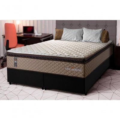 Cama Box Atlanta Espuma Queen 158x198 Preto King House