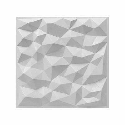Kit Placa de Revestimento de Parede 3D Diamante Pvc 25 cm X 25 cm para Decoração Interna OEM