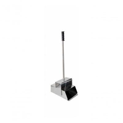 Kit 2 Pá Catabituca em Aço Inox Ferrítico AISI 430 com Tampa Articulada para Bituca Inox Higipack