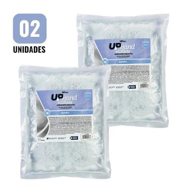 Kit Sabonete Espuma para Mãos Hand Bag Algodão 2 Refis 600ML Uppro