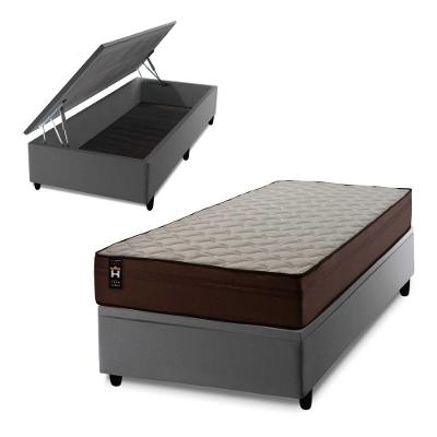 Cama Box Baú Atlanta 88x188 Cinza Espuma D45 King House