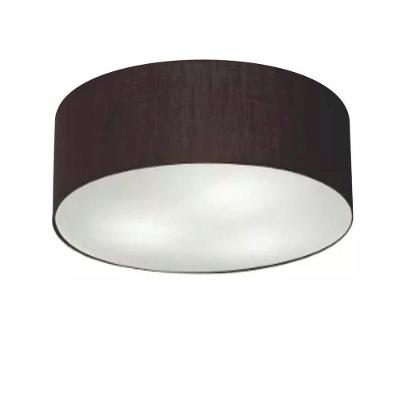 Plafon de Teto Md-3014 com Cúpula em Tecido 50x15CM Resistente à Maresia Preto Vivare Brasil