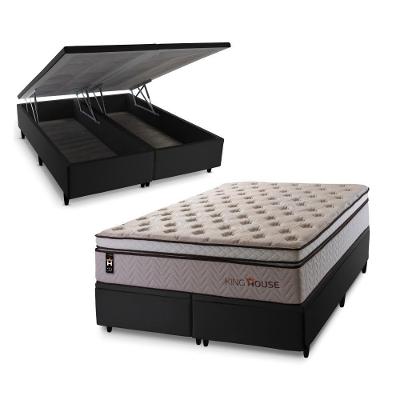 Cama Box Baú Liverpool com Molas Ensacadas 193x203 King House