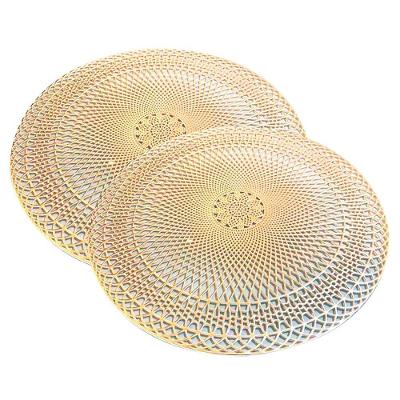 Jogo Americano Lotus em PVC Resistente Tamanho Grande Dourado Show House