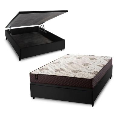 Cama Box Baú Allura 138x188 com Molas Ensacadas King House