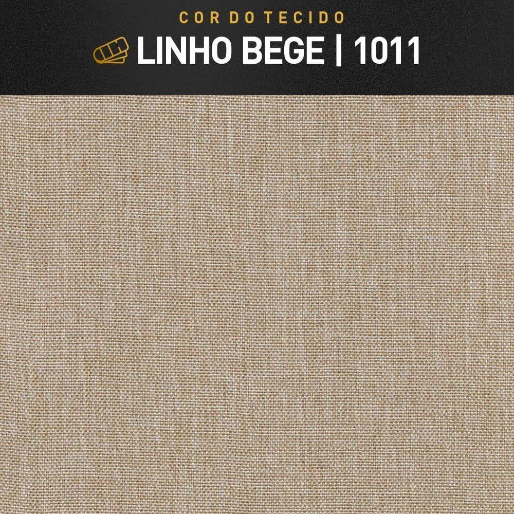 Sofá Fixo Orion Até 4 Lugares Luxo 220cm Castellar Móbile Bege - 2