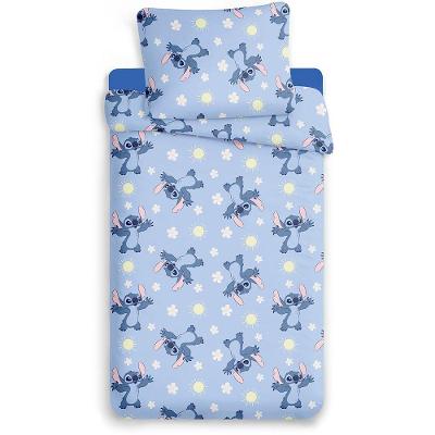 Jogo de Cama Solteiro Infantil Toque de Seda 2 Peças 100% Poliéster Estampa Stitch