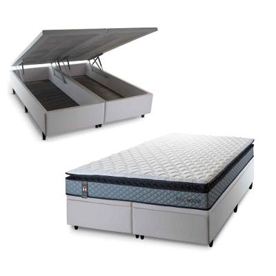 Cama Box Baú Chicago Espuma D33 158x198 Branco King House