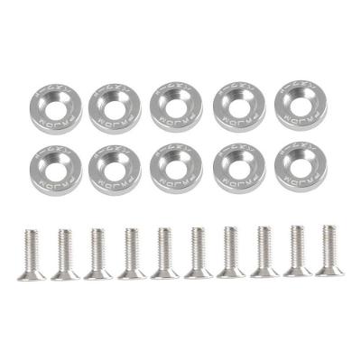 Kit de Parafusos e Arruelas M6 para Paralamas Fender para Honda Civic Inte Cinza OEM