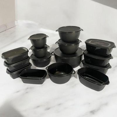 Kit de Potes Herméticos 15 Peças para Armazenar Alimentos Ultra Resistentes Freezer e Lava-Louças