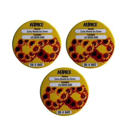 Kit de Bottons Identificadores Kit 3 Botton Identificador para Crianças Atipicas e Autistas e Pais