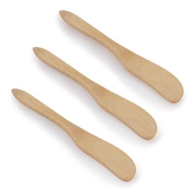 Jogo de Espátulas para Patê Ecokitchen 3 Peças em Bambu 100% Ecológico Mimo Style