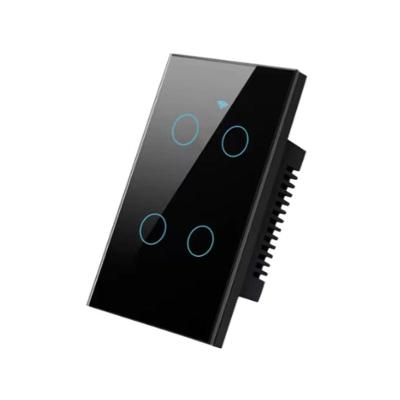 Interruptor Inteligente Wi-Fi Touch 4 Botões S-n Controle Pelo Smartphone Compatível com Assistentes