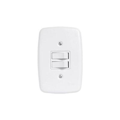 Interruptor Pluzie Linha Ideale 10A 20A 4x2 2 Teclas Paralelas com Certificação Inmetro OEM