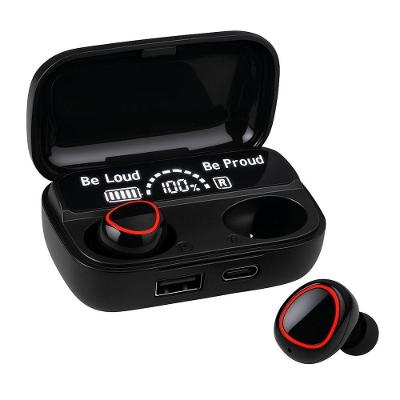 Fone de Ouvido sem Fio Tws M10 V5.1 com Cancelamento de Ruído e Estojo com Visor Digital Preto