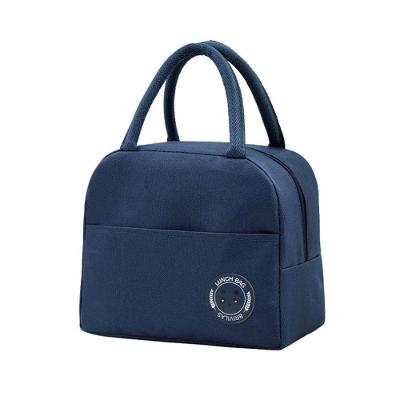 Kit 2 Bolsa Térmica Portátil OEM Tecido Oxford 21x23x13cm Azul para Marmita Unissex