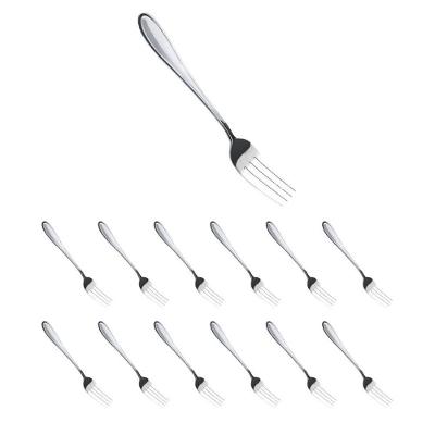 Jogo de Garfos de Sobremesa Jogo com 12 Garfo de Sobremesa Aço Inox com Acabamento Polido Inox Yeet