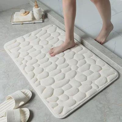 Kit Tapete Soft Antiderrapante em Poliéster 60CM X 40CM com 2 Peças Branco OEM