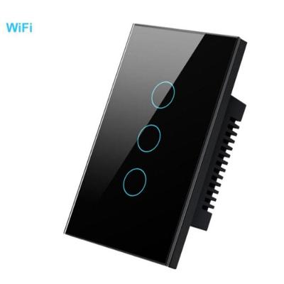 Interruptor Inteligente Wi-Fi Touch 3 Botões S-n Automação de Iluminação Branco OEM