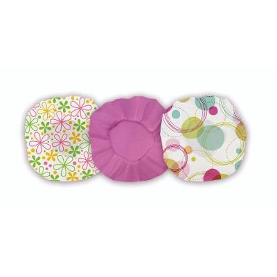 Kit Touca de Banho Prova D'água Polietileno 25cm 3 Unidades Estampas Sortidas OEM