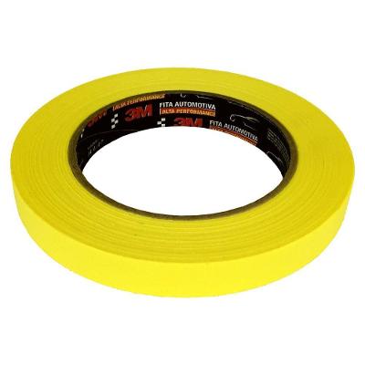 Fita Crepe Automotiva para Mascaramento 16MM X 40M com Alta Adesão e Resistência à Temperatura Fitá