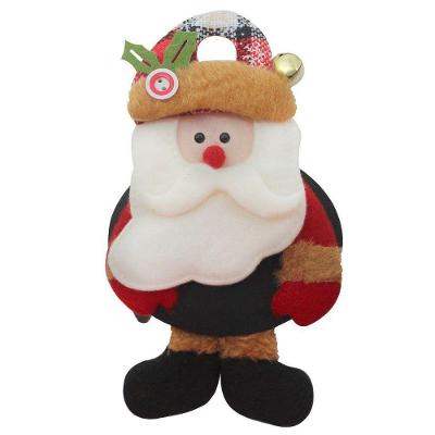 Enfeite de Natal Kit 2 Boneco de Neve e Papai Noel com Lousa 18CM para Decoração Vermelho Outras