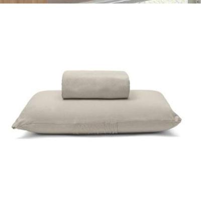 Jogo de Cama Basic Solteiro 2 Peças 100% Algodão em Malha Penteada Liso Trigo