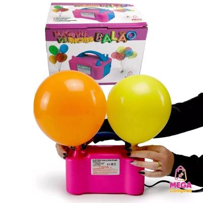 Inflador de Balão Elétrico 2 Bicos Alta Pressão 110V Modelo MC935 Mega Compras OEM