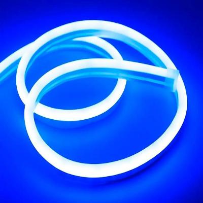 Fita de LED Mangueira Neon Silicone 100% Flexível 5m 12V Azul OEM