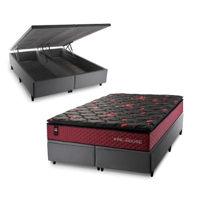 Cama Box Baú Toronto com Molas Ensacadas 158x198 King House