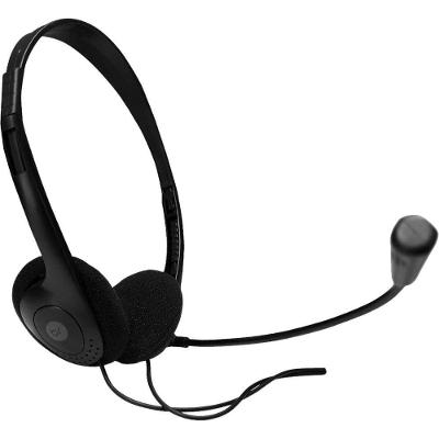 Headset Office Bright Usb com Adaptador Usb-c com Microfone de Alta Sensibilidade Preto Bright