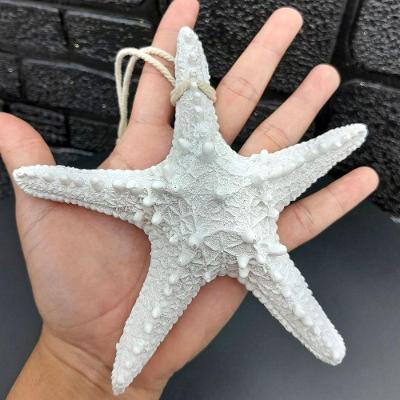 Enfeite Decorativo Estrela do Mar Decorativo em Resina Resistente e Durável Branco Outras Marcas