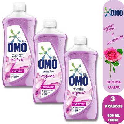 Lava-Roupas Líquido Roupas Finas e Delicadas Original 3x900ML OMO