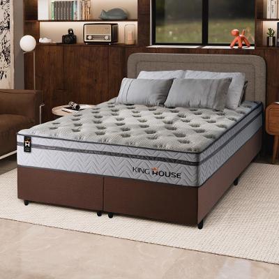 Cama Box Magnético Bali Relax King 193x203 Cinza King House