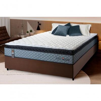 Cama Box Espuma Chicago Casal 138x188 Marrom King House