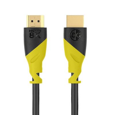 Cabo Hdmi 2.1 8k 60hz Hdr 48gbps 2m - 100% Cobre Premium Com Certificação Hdmi La (cabos Golden)