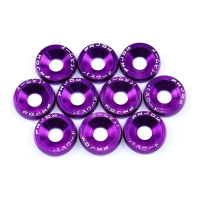 Arruelas de Paralamas com Parafusos M6 para Cofre do Motor Fender 10pcs Set Compatível com Honda