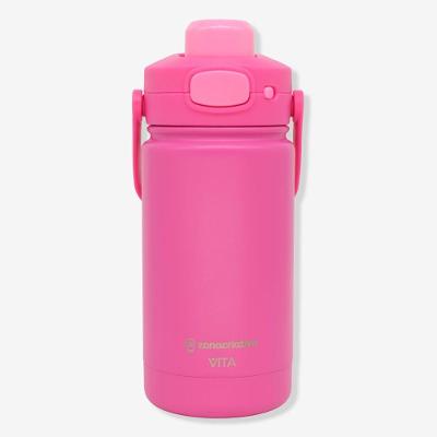 Garrafa Térmica Mini Vita Quartzo 350ML em Aço Inoxidável Parede Dupla Rosa Zonacriativa