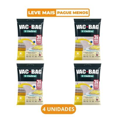 Kit 4 Sacos Vácuo Vac Bag Transparente Ordene
